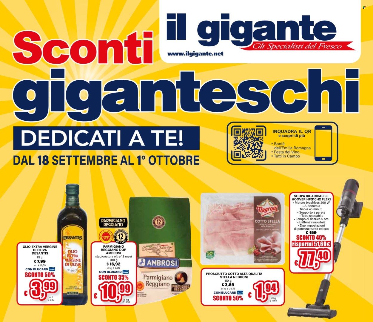 Volantino Il Gigante - 18/9/2025 - 1/10/2025. Pagina 1