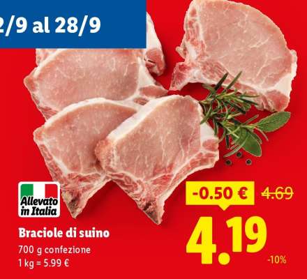 Braciole di suino