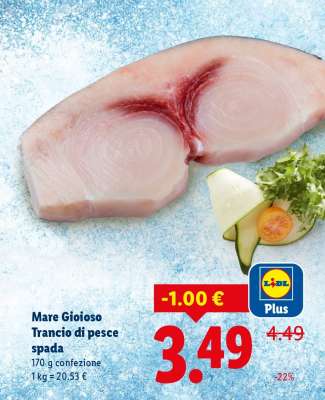 Mare Gioioso Trancio di pesce spada