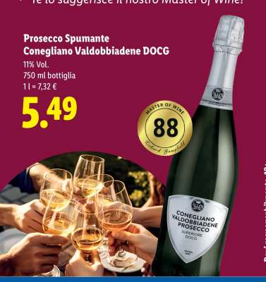 Prosecco Spumante Conegliano Valdobbiadene DOCG