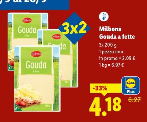 Milbona Gouda a fette