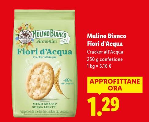 MULINO BIANCO Fiori d'acqua