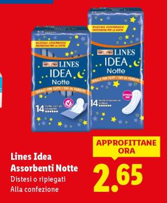 Lines Idea Assorbenti Notte