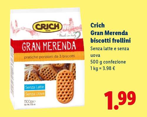 Crich Gran Merenda biscotti frollini