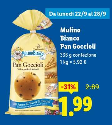 Mulino Bianco Pan Goccioli