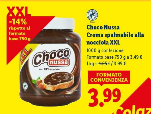 Choco Nussa Crema spalmabile alla nocciola XXL