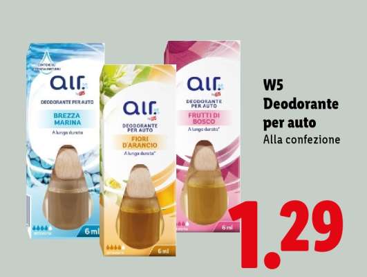 W5 Deodorante per auto