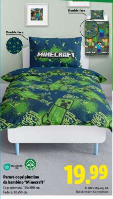 Parure copripiumino da bambino 'Minecraft'
