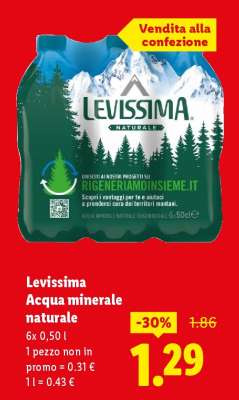 Levissima Acqua minerale naturale