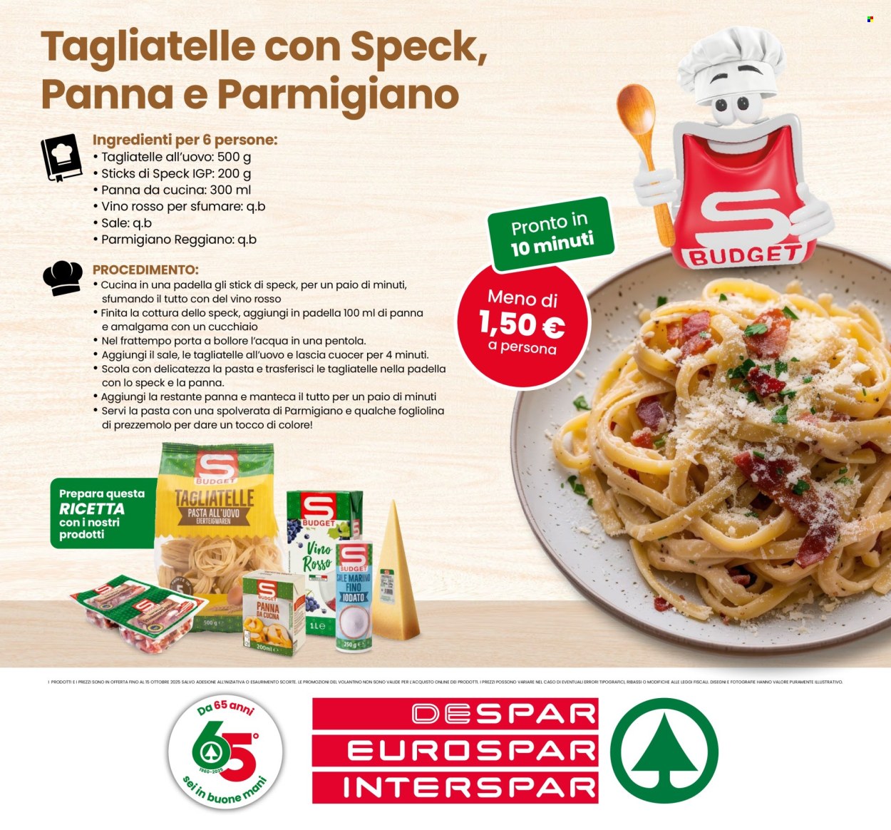 Volantino Eurospar - 18/9/2025 - 15/10/2025. Pagina 8