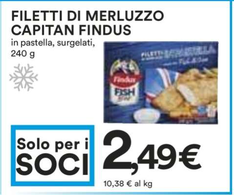 FILETTI DI MERLUZZO CAPITAN FINDUS
