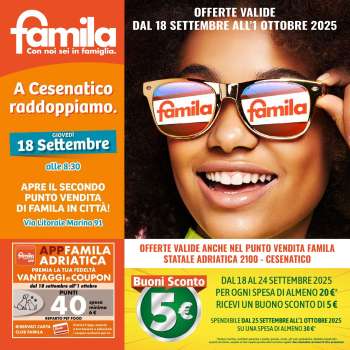 Volantino Famila - 18/9/2025 - 1/10/2025.