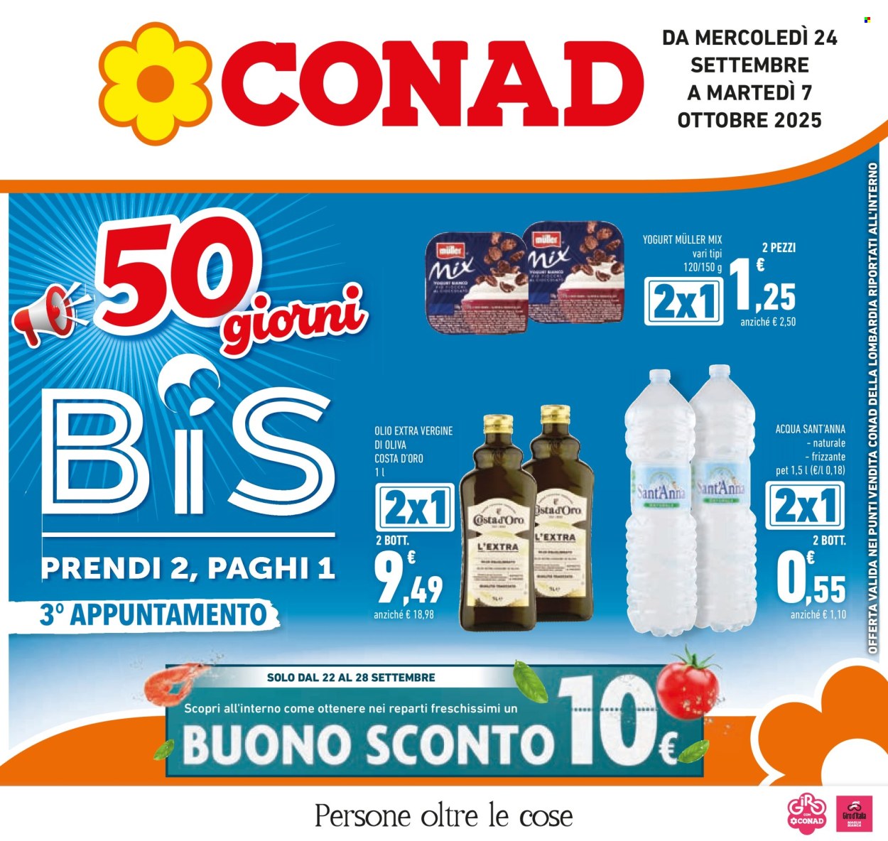 Volantino Conad - 24/9/2025 - 7/10/2025. Pagina 1