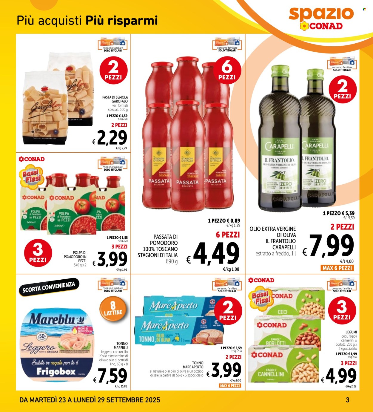Volantino Spazio Conad - 23/9/2025 - 29/9/2025. Pagina 3