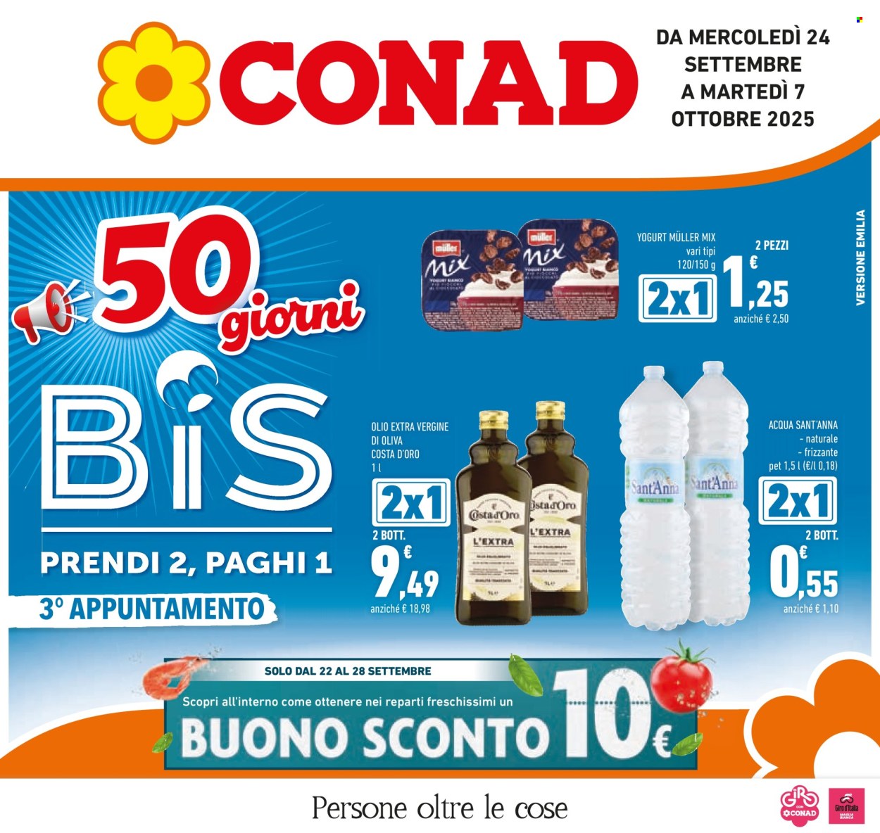 Volantino Conad - 24/9/2025 - 7/10/2025. Pagina 1