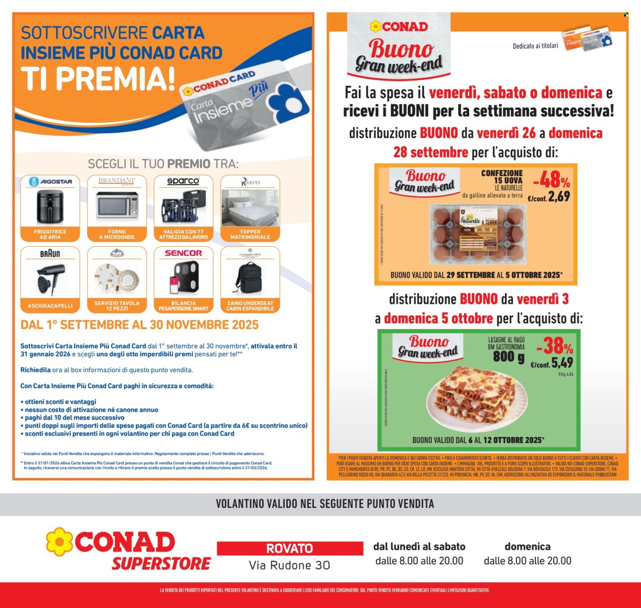 Volantino Conad Superstore - 24/9/2025 - 7/10/2025. Pagina 39