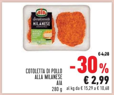 COTOLETTA DI POLLO ALLA MILANESE AIA