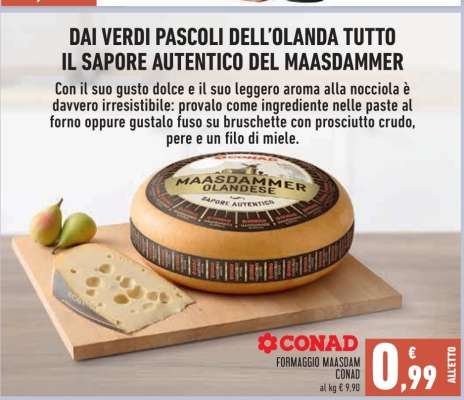 FORMAGGIO MAASDAM CONAD