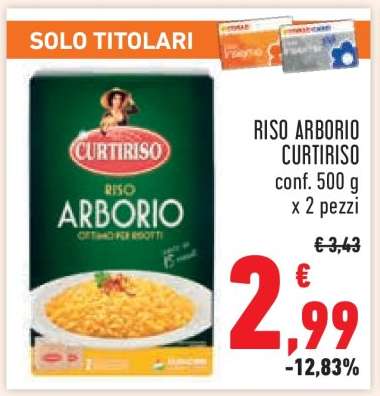 RISO ARBORIO CURTIRISO