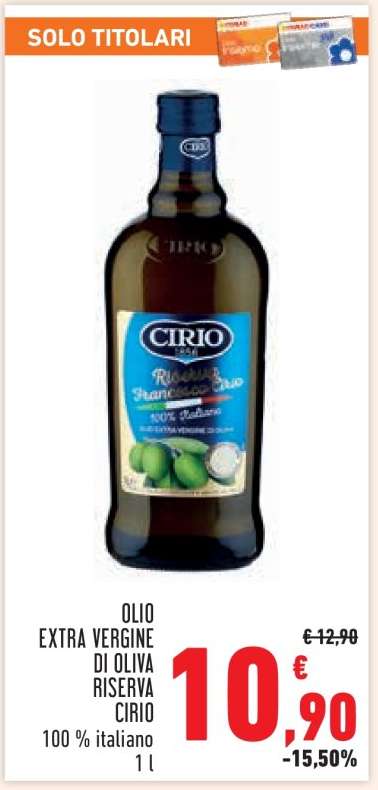 OLIO EXTRA VERGINE DI OLIVA RISERVA CIRIO