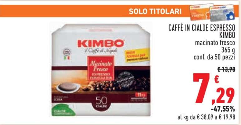 CAFFÈ IN CIALDE ESPRESSO KIMBO