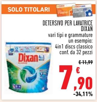 Detersivo per lavatrice Dixan