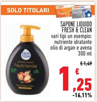 Sapone Liquido Fresh & Clean