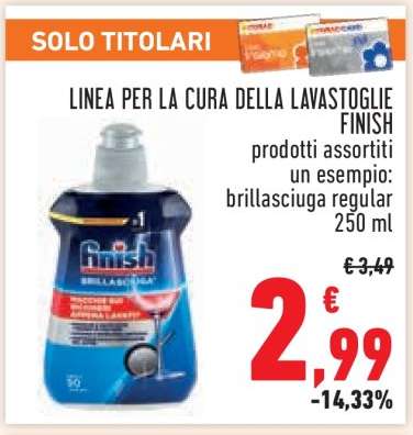 LINEA PER LA CURA DELLA LAVASTOGLIE FINISH