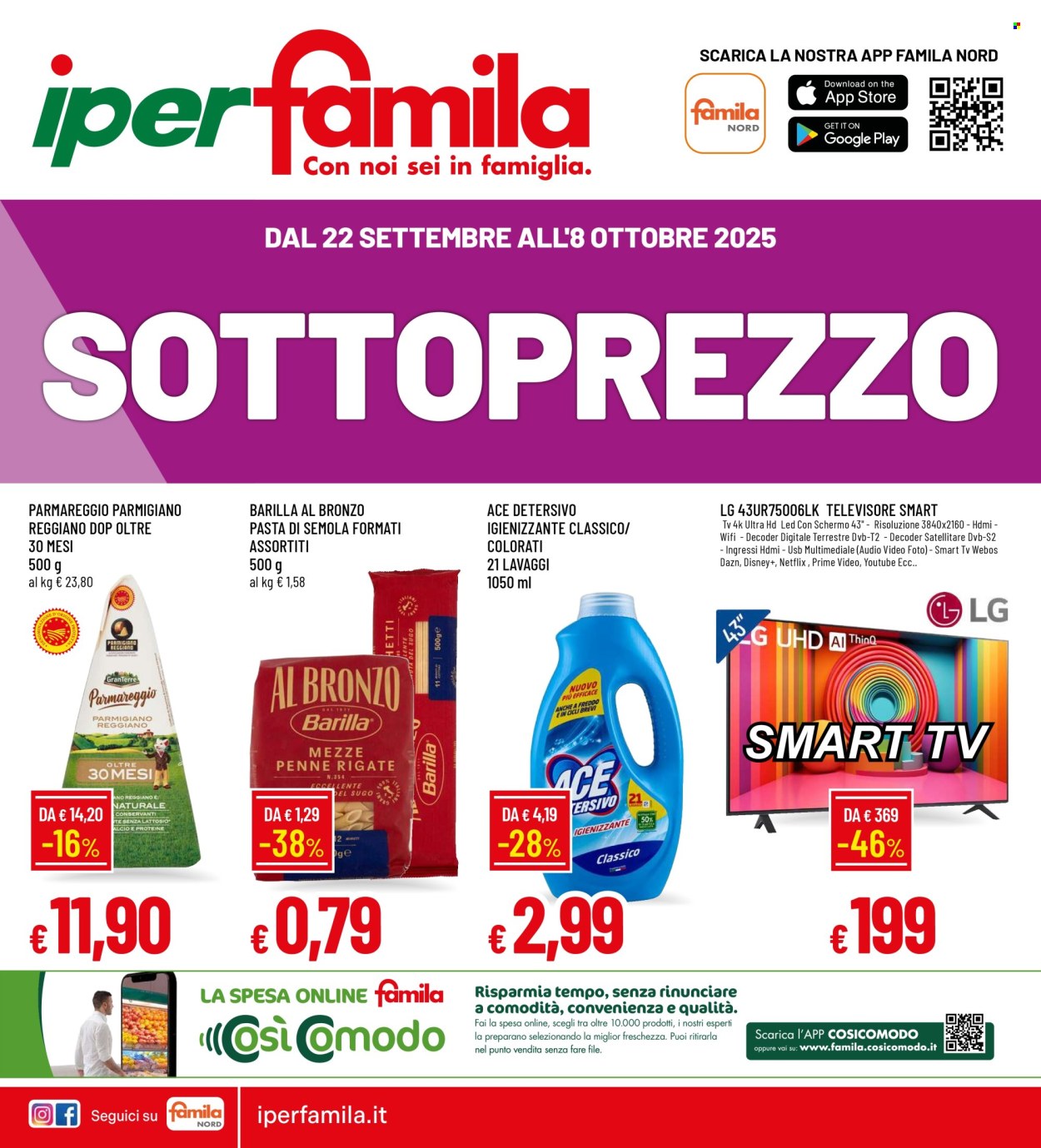Volantino Famila - 22/9/2025 - 8/10/2025. Pagina 1