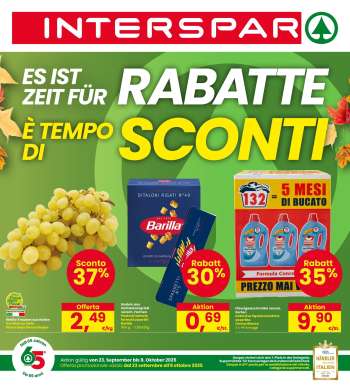 Volantino Interspar - 23/9/2025 - 8/10/2025.
