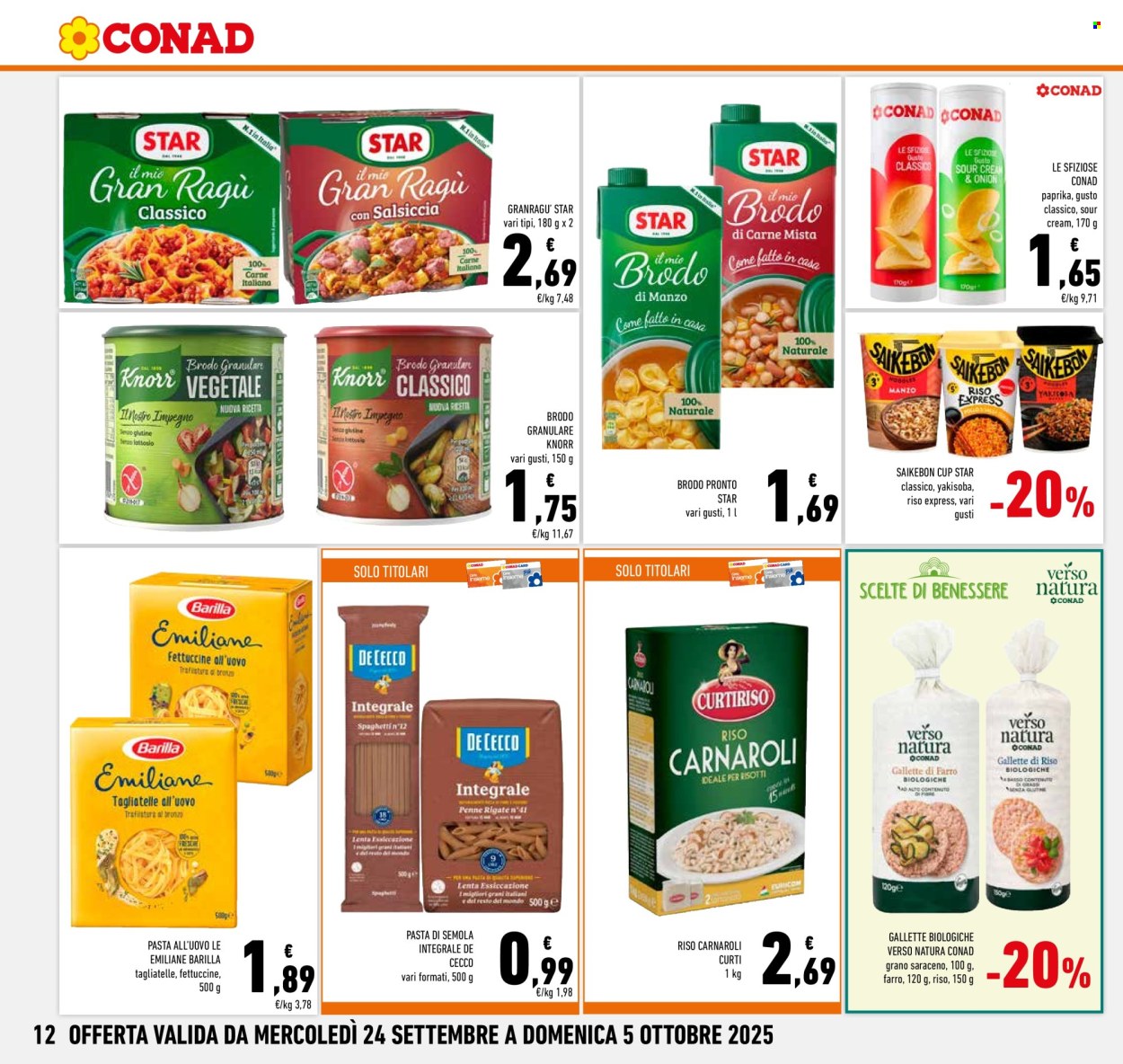 Volantino Conad - 24/9/2025 - 5/10/2025. Pagina 12