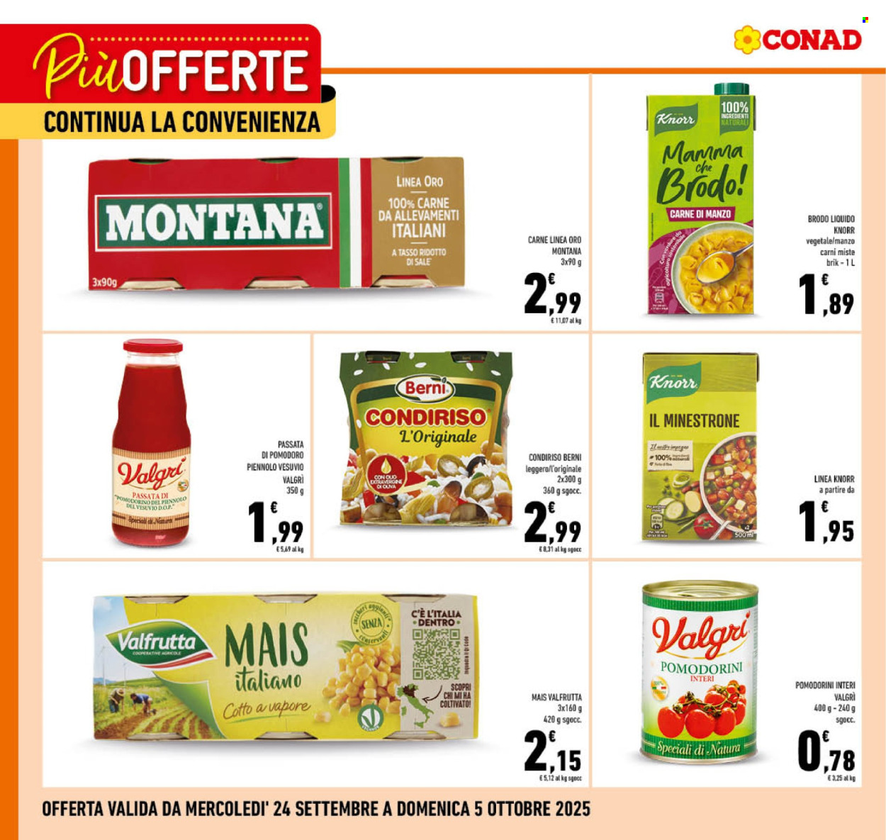 Volantino Conad - 24/9/2025 - 5/10/2025. Pagina 1