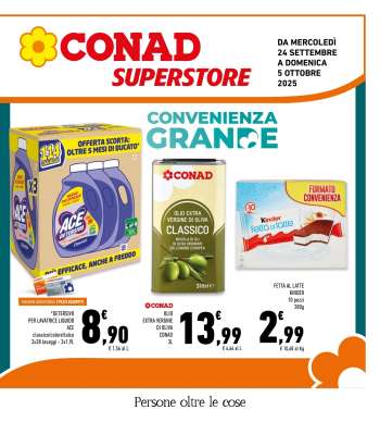 Volantino Conad Superstore - 24/9/2025 - 5/10/2025.