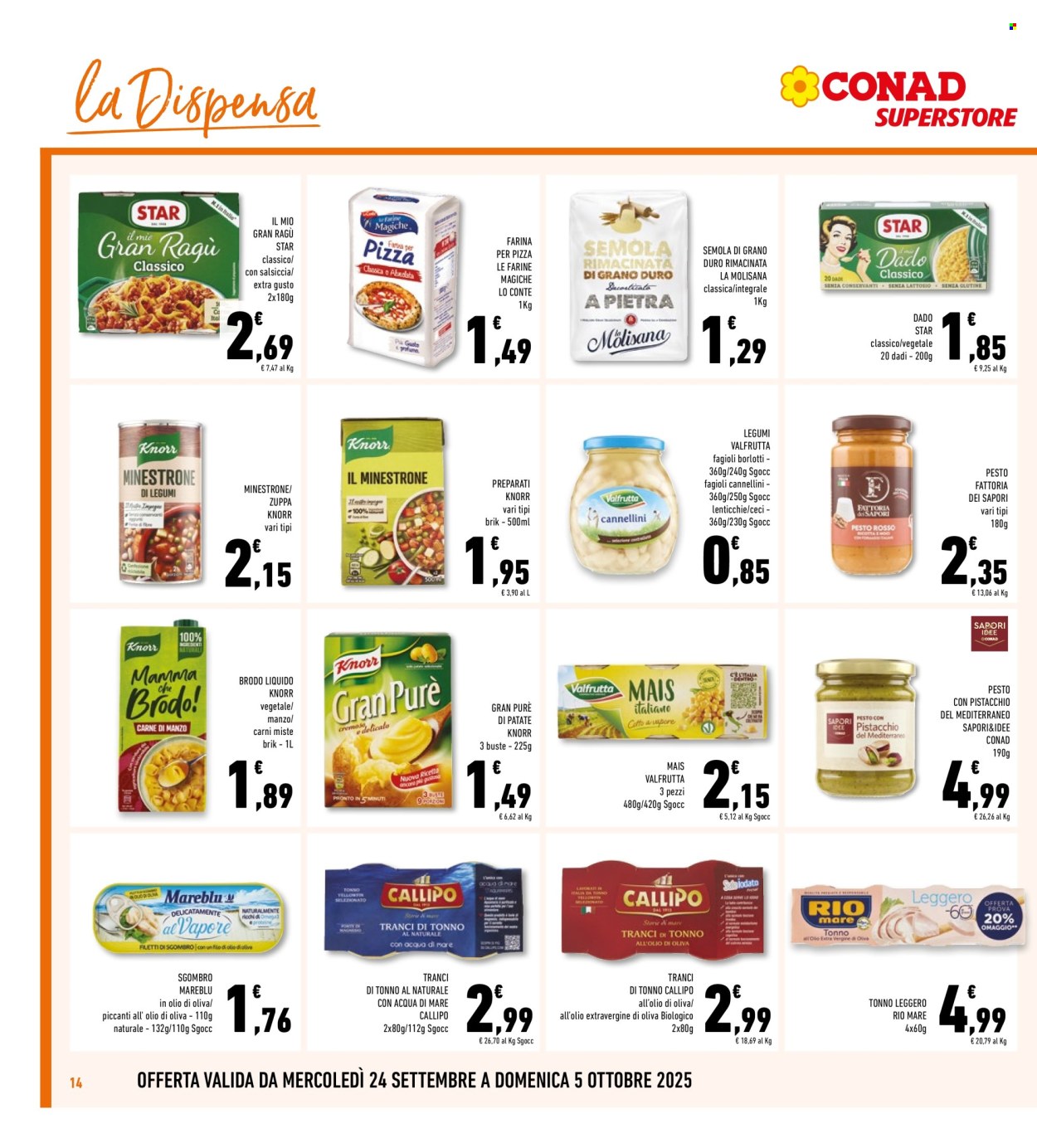 Volantino Conad Superstore - 24/9/2025 - 5/10/2025. Pagina 14