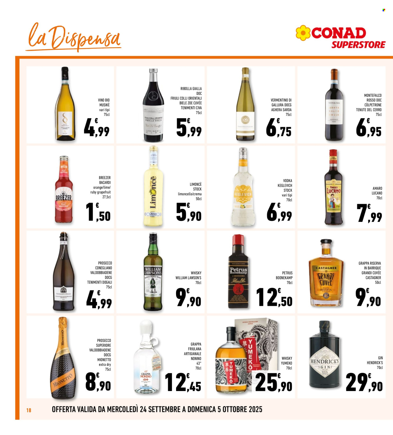 Volantino Conad Superstore - 24/9/2025 - 5/10/2025. Pagina 18