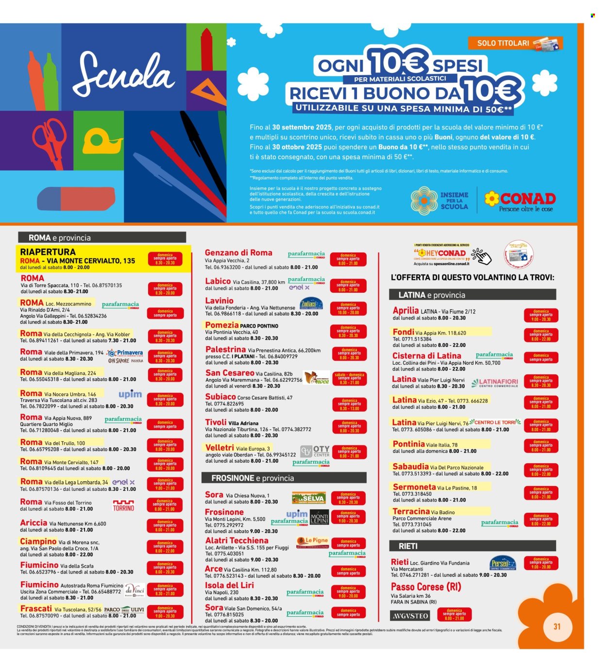 Volantino Conad Superstore - 24/9/2025 - 5/10/2025. Pagina 31