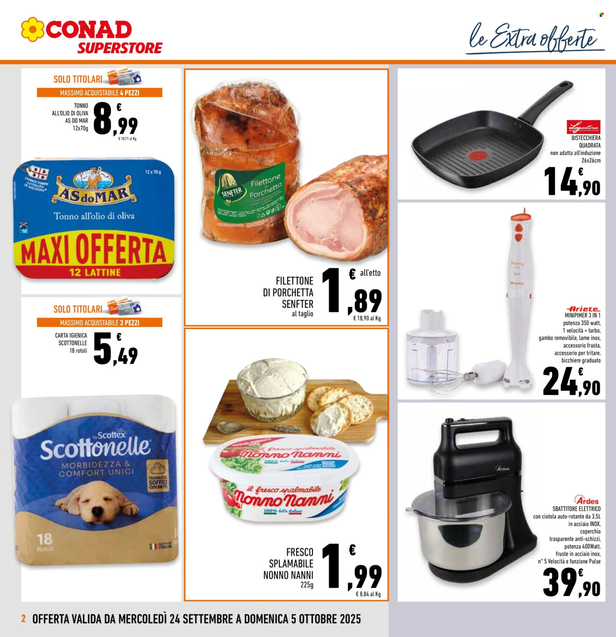 Volantino Conad Superstore - 24/9/2025 - 5/10/2025. Pagina 2