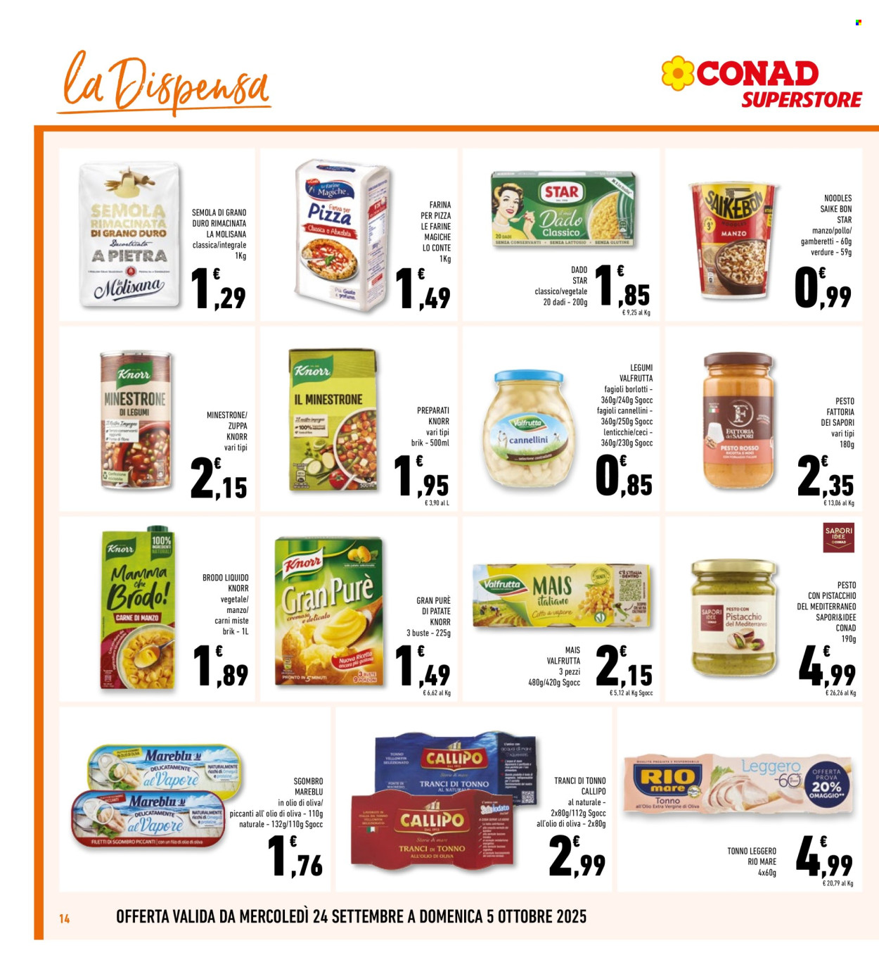 Volantino Conad Superstore - 24/9/2025 - 5/10/2025. Pagina 14
