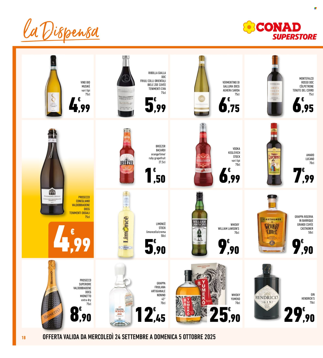 Volantino Conad Superstore - 24/9/2025 - 5/10/2025. Pagina 18