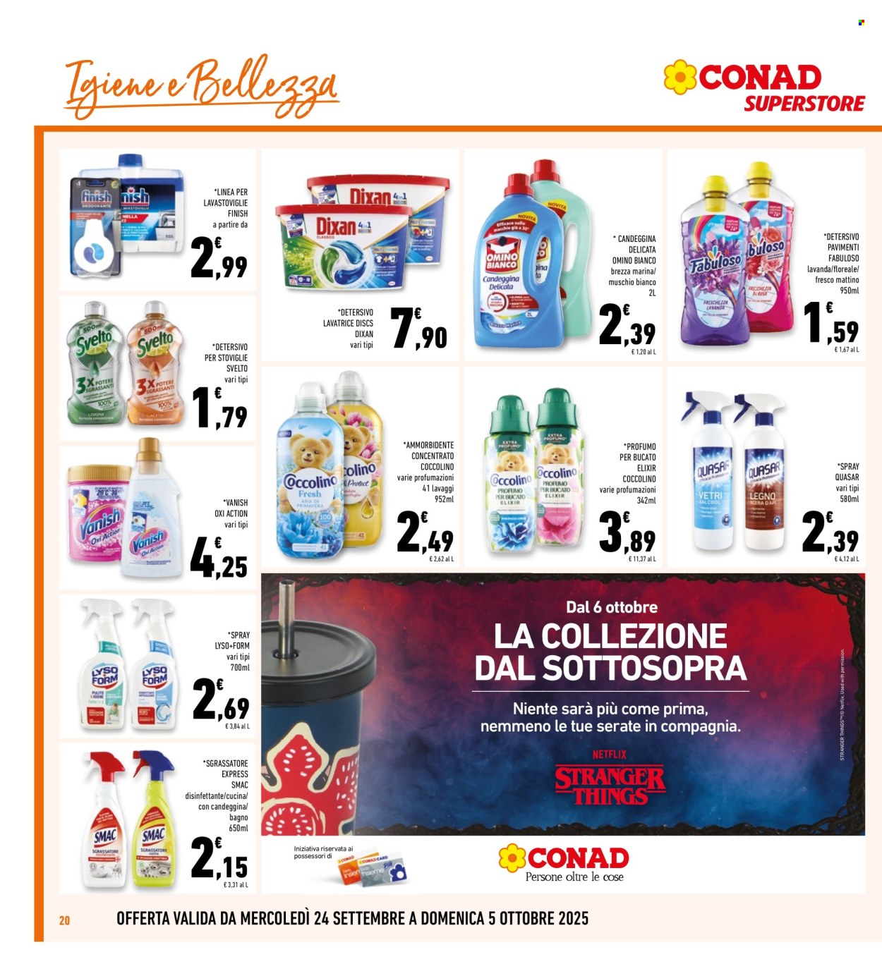 Volantino Conad Superstore - 24/9/2025 - 5/10/2025. Pagina 20