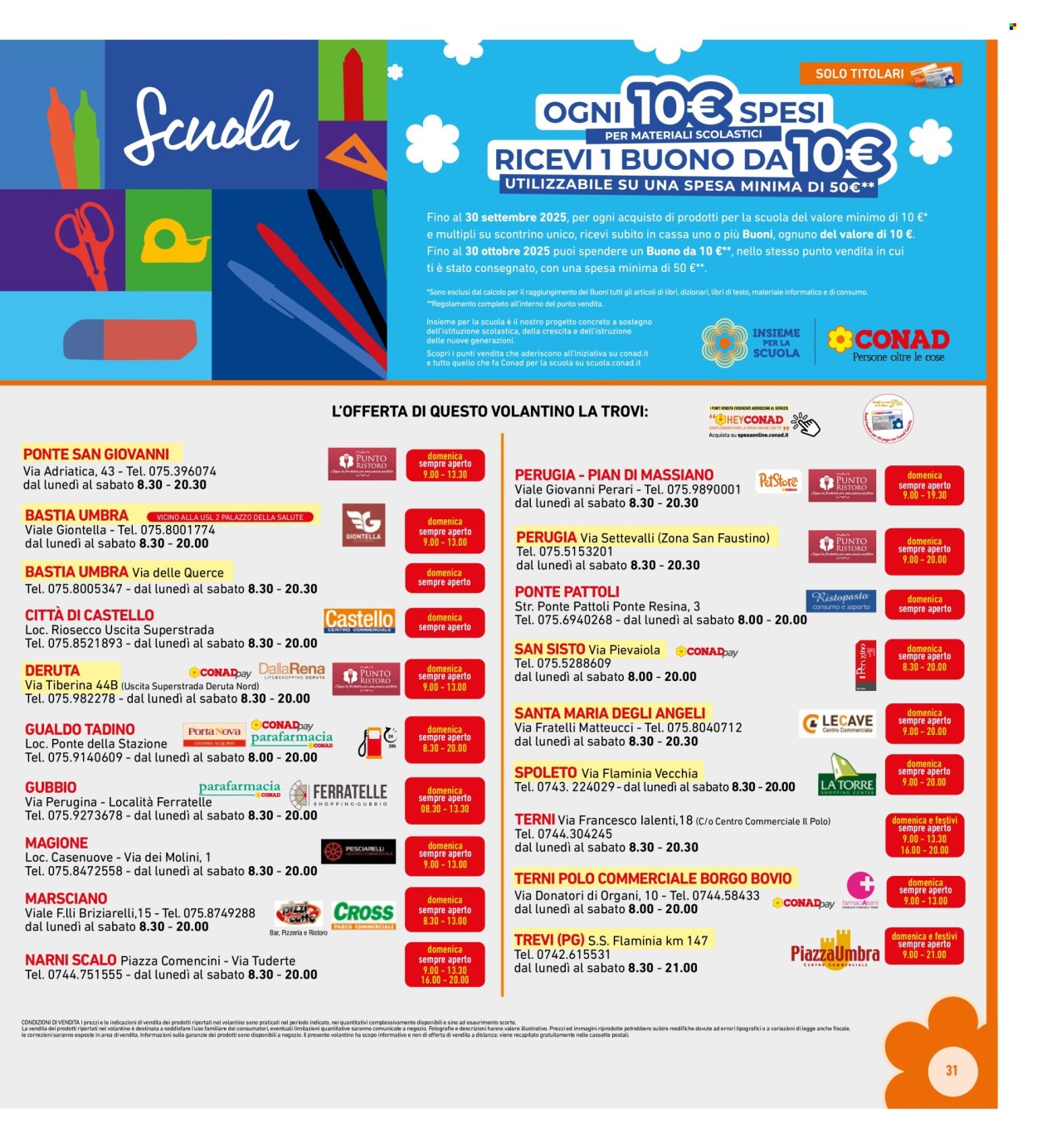 Volantino Conad Superstore - 24/9/2025 - 5/10/2025. Pagina 31