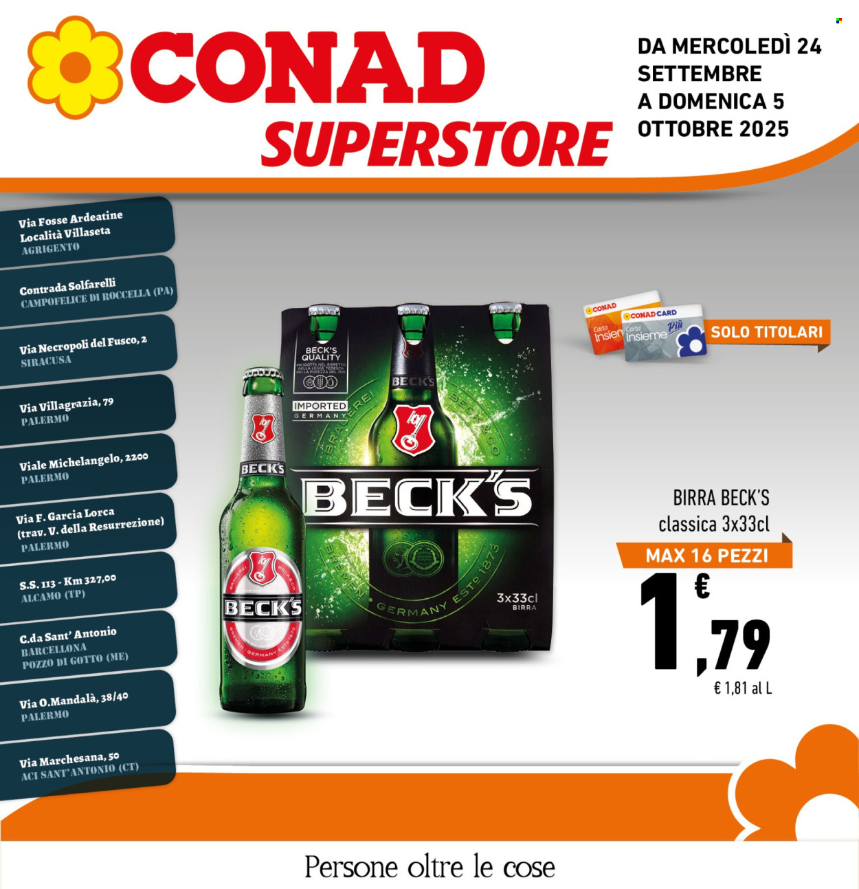 Volantino Conad Superstore - 24/9/2025 - 5/10/2025. Pagina 1