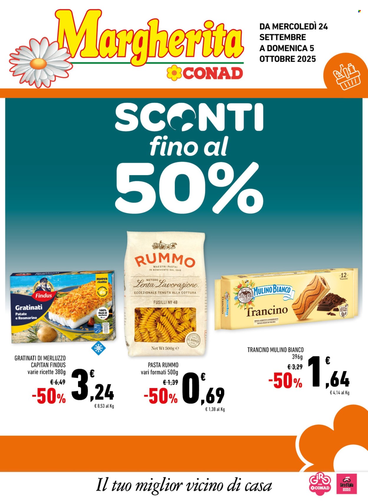 Volantino Margherita Conad - 24/9/2025 - 5/10/2025. Pagina 1