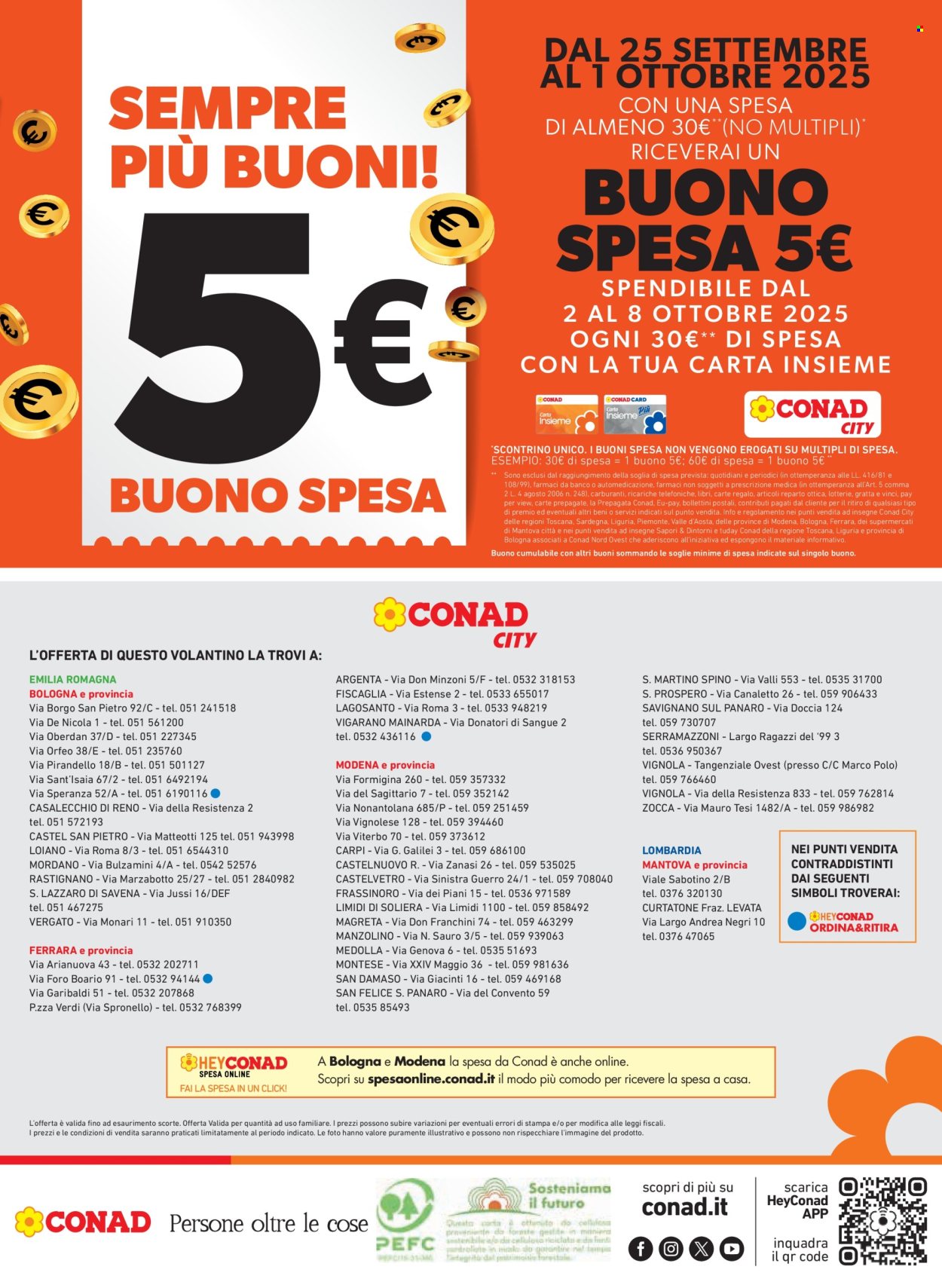 Volantino Conad - 25/9/2025 - 8/10/2025. Pagina 20