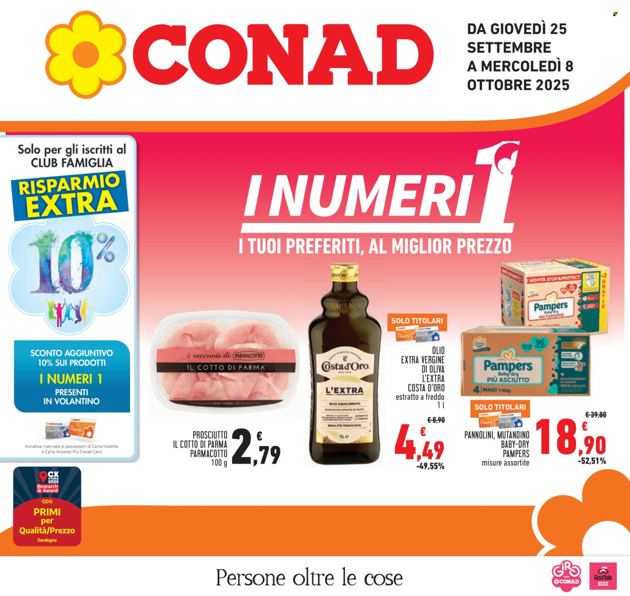 Volantino Conad - 25/9/2025 - 8/10/2025. Pagina 1