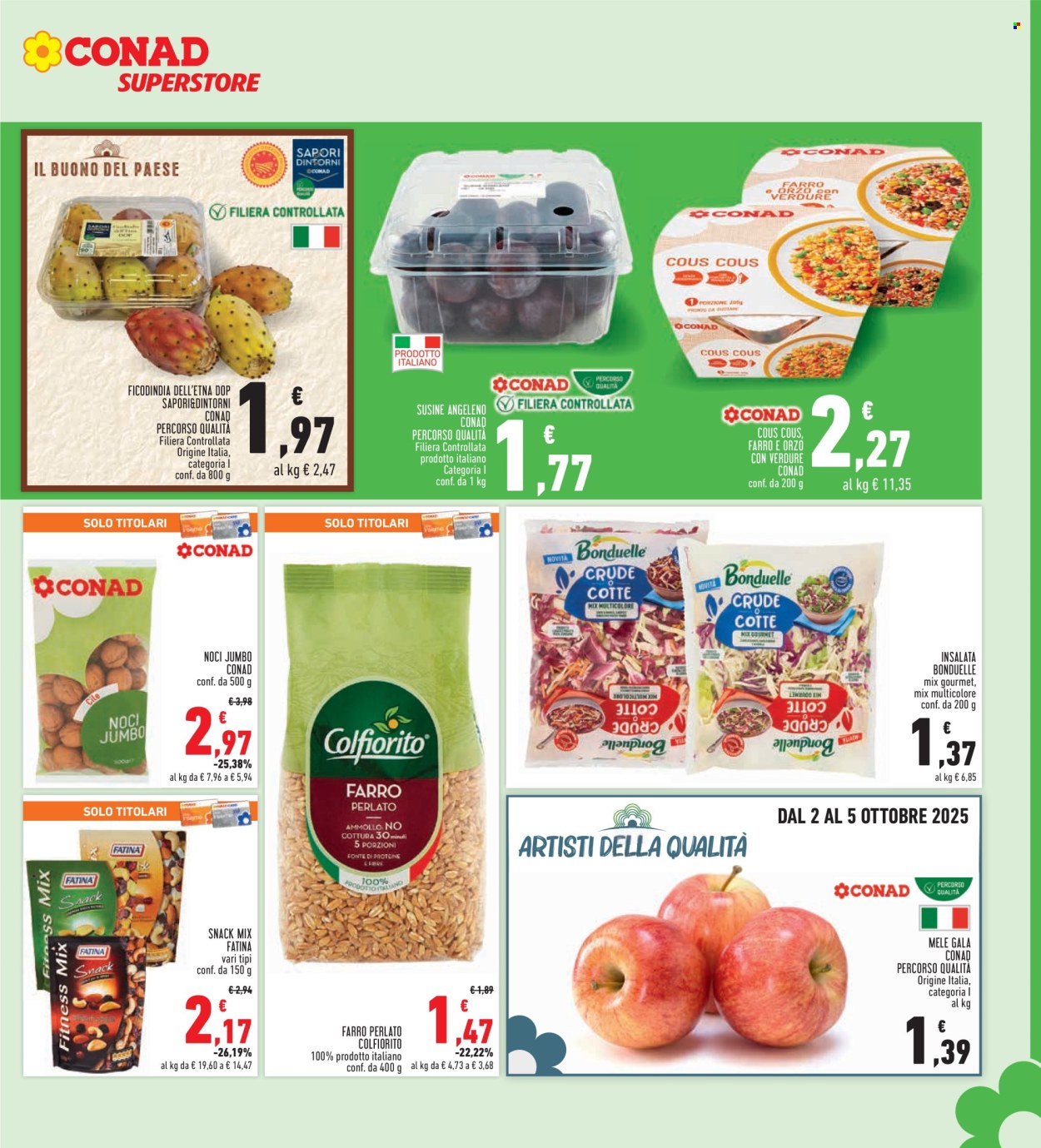 Volantino Conad - 25/9/2025 - 8/10/2025. Pagina 9