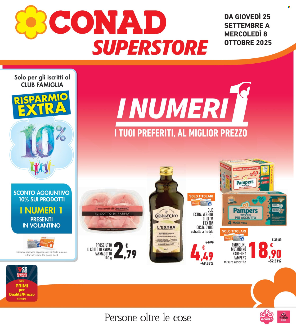 Volantino Conad - 25/9/2025 - 8/10/2025. Pagina 1