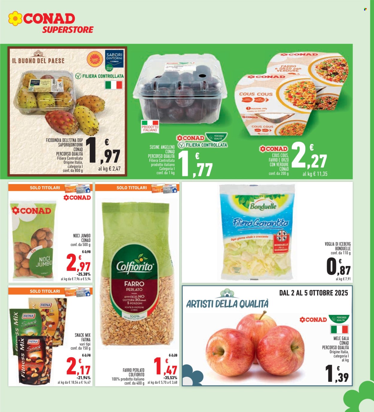 Volantino Conad - 25/9/2025 - 8/10/2025. Pagina 9