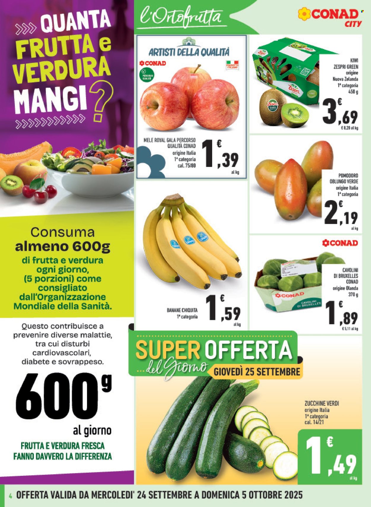 Volantino Conad - 24/9/2025 - 5/10/2025. Pagina 4