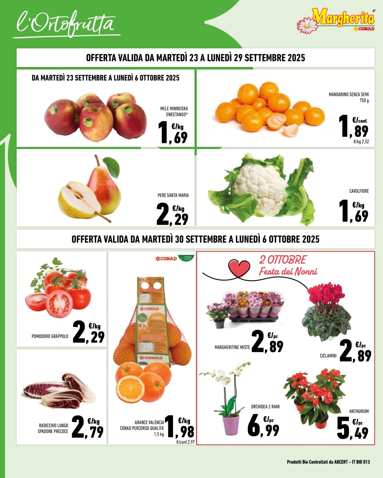Volantino Margherita Conad - 23/9/2025 - 6/10/2025. Pagina 2